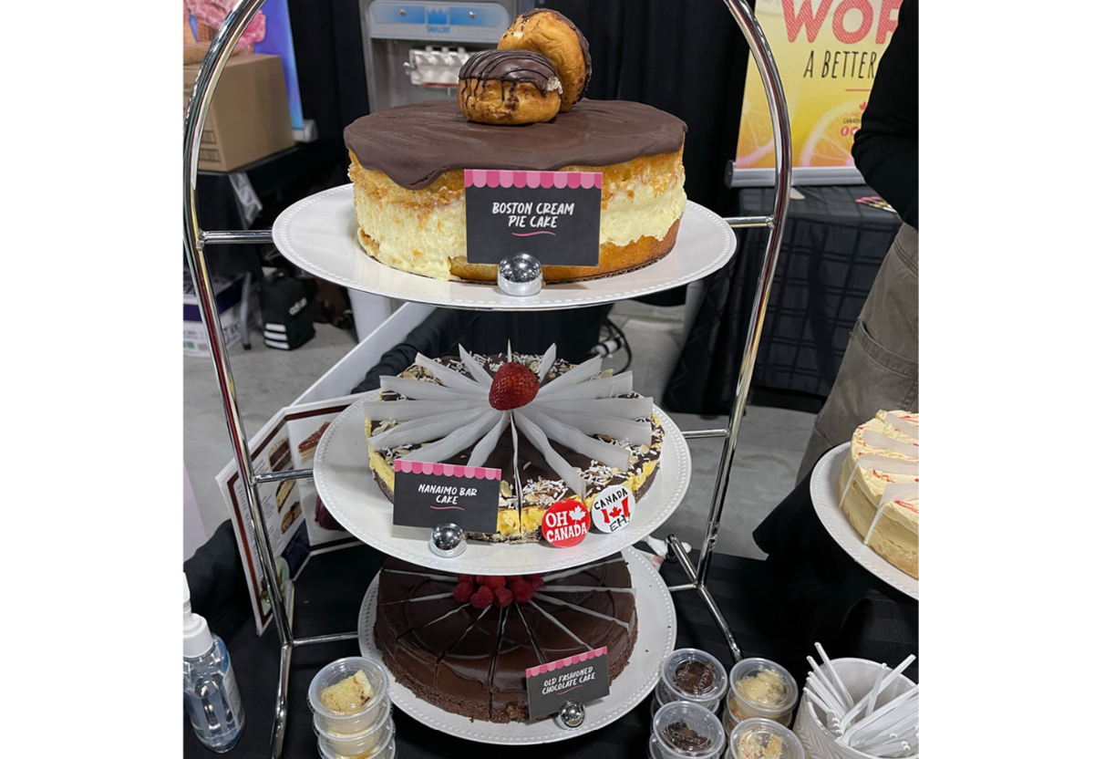 Wow Factor Boston Cream Cake, Nanaimo Bar Cake and Chocolate Cake